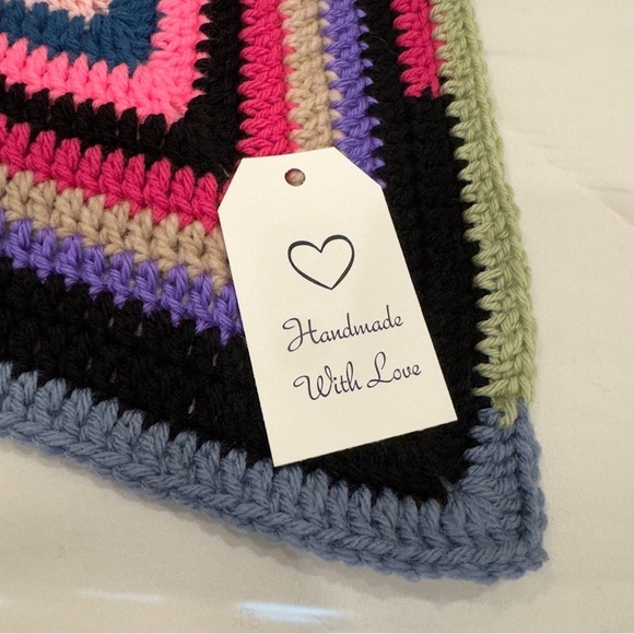 NWT Handmade Crochet Star Blanket 44” - Picture 5 of 8